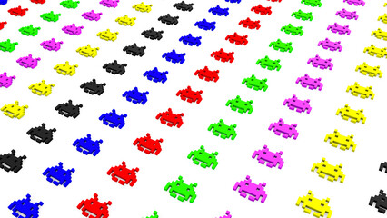 Old Video Game Character Pattern