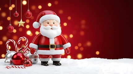 santa claus with christmas gifts