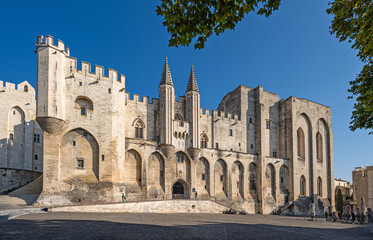 The Palace of the Popes (Palais des Pape) in Avignon, Provence, France