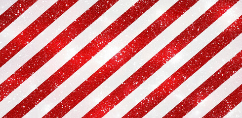 red and white glitter diagonal stripe pattern background