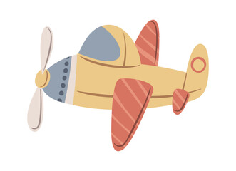 Small plane retro aviation drawing