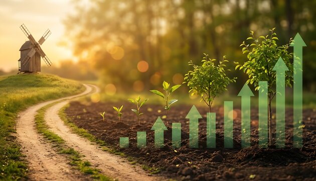 Sustainable Growth Cultivating a Greener Future with Agriculture and Windmill Energy