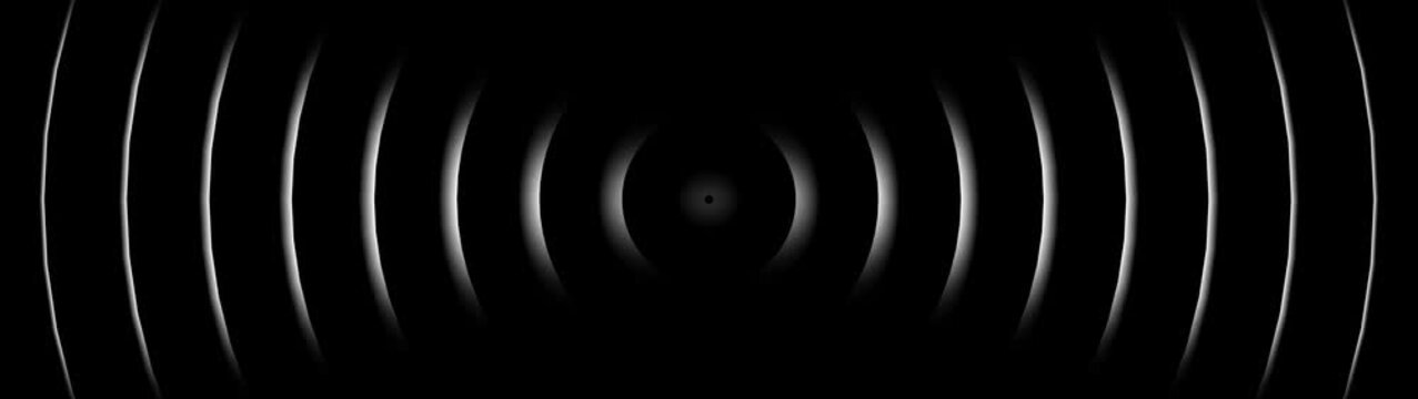 Radio waves waves background. network tower produced radio wave concept. Radio Waves in Circle Form, Radio wave signal animated background. Technology radio waves signal icon animation.