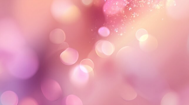 pastel pink smooth gradient background with soft glow and subtle bokeh - Powered by Adobe