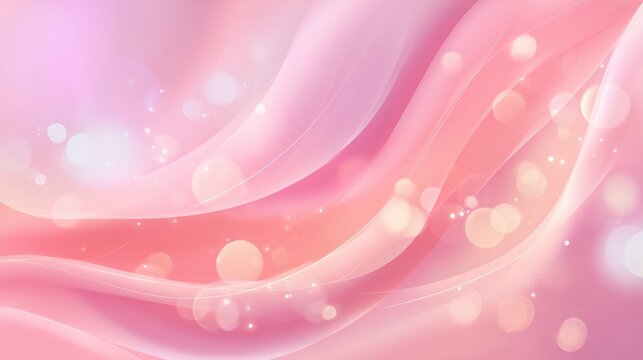pastel pink smooth gradient background with soft glow and subtle bokeh - Powered by Adobe