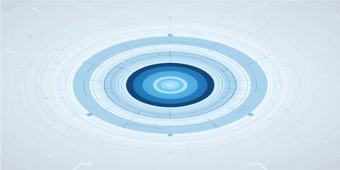 Abstract blue background with circles depicting a clean water ripple effect from a fresh droplet splash