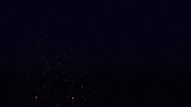 High quality design element video showcasing animated sparkles on a dark background ideal for designers and website interfaces
