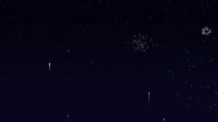 Stunning fireworks display lighting up the night sky with vibrant colors and patterns for festive celebrations