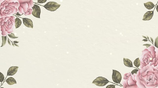 Elegant Floral Decorative Frame Background