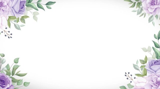 Elegant Floral Decorative Frame Background