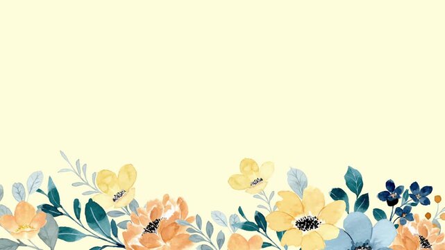 Elegant Floral Decorative Frame Background