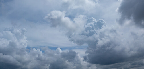 A beautiful cloudscape in the blue sky
