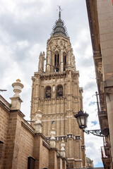 Fototapeta premium North tower of Toledo Cathedral, Spain