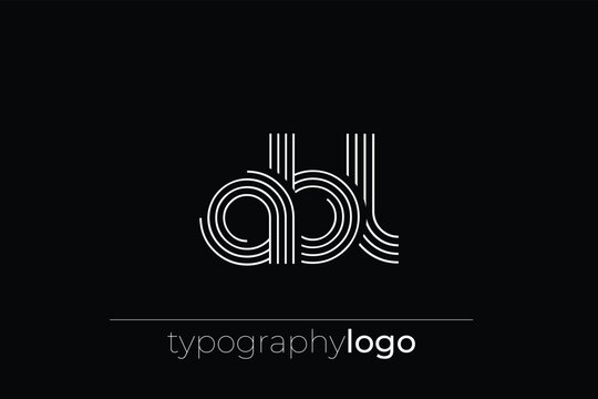 ABL modern geometric typography logo