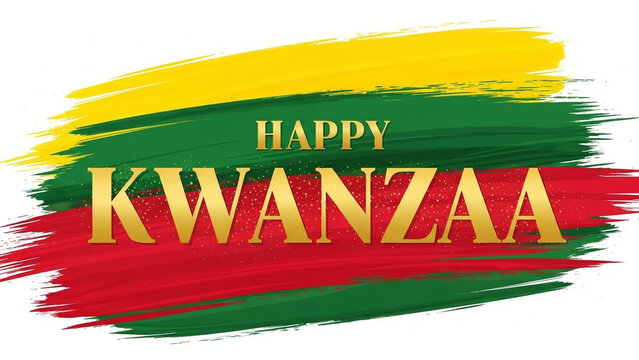 Celebrate a joyous Happy Kwanzaa with the seven candles of Kinara illuminating principles of unity, self determination, collective responsibility, creativity, faith, and purpose