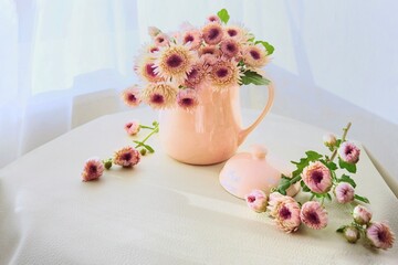 still life with flowers