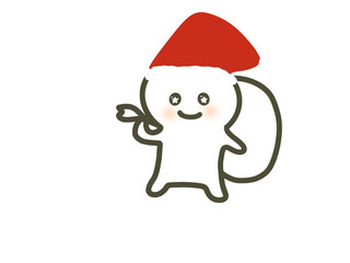 cute santa character illustration