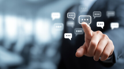 Customer Review and Feedback Concept