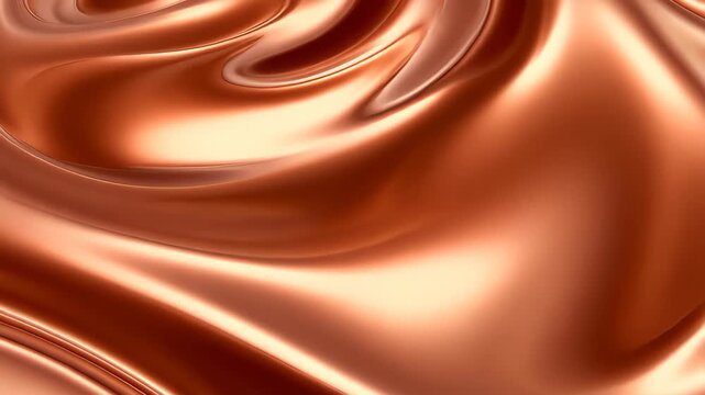 Liquid Copper: Swirling forms of liquid copper create an alluring aesthetic, with gradients and shadows adding depth and elegance.