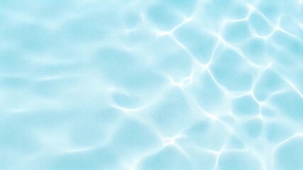 A serene water surface with soft blue hues and gentle light reflections.