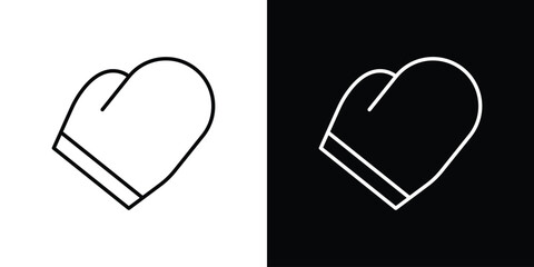 Boxing glove icon. Editable Vector symbols. Set of line icons on white background.