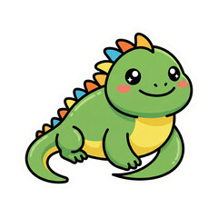 Cute Kawaii Safari Animal Vector Illustration Sticker