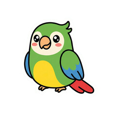 Cute Kawaii Safari Animal Vector Illustration Sticker