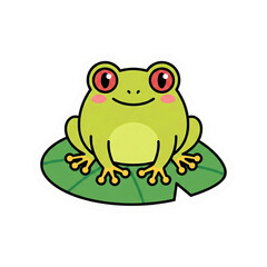 Cute Kawaii Safari Animal Vector Illustration Sticker