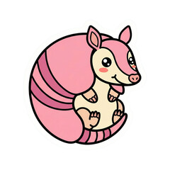 Cute Kawaii Safari Animal Vector Illustration Sticker