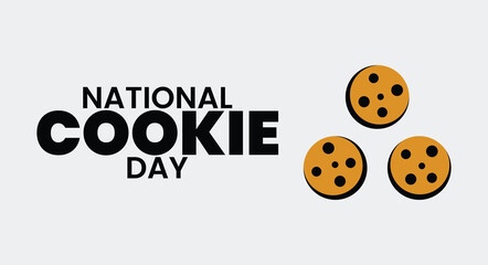 National Cookie Day Sweet Dessert Celebration Poster