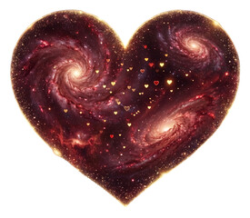 Galactic Heart Portal of Red Nebulae.