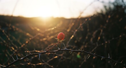 Rosehip in the Sunset Light.