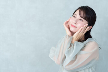 Fototapeta premium 女性 美顔 美肌 ポートレート