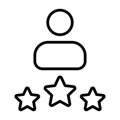User Rating Vector Icon