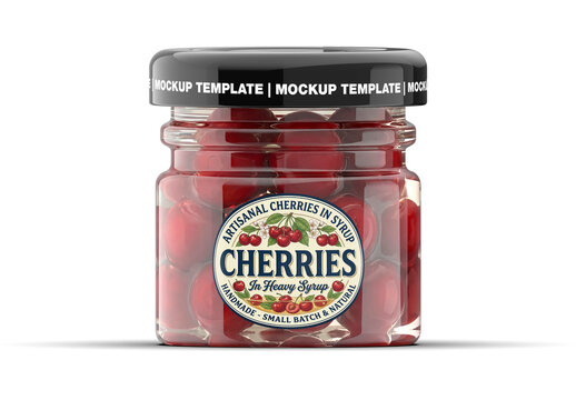 Cherries Jar Mockup