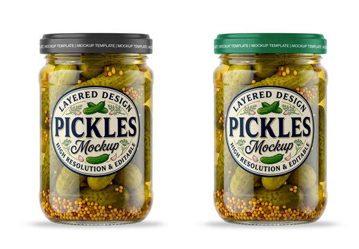 Pickles Jar Mockup