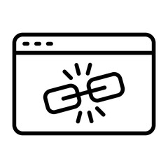 Obraz premium Link Vector Icon