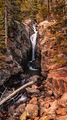 Rocky Mountain Colorado National Park Landscape chasm falls autumn
