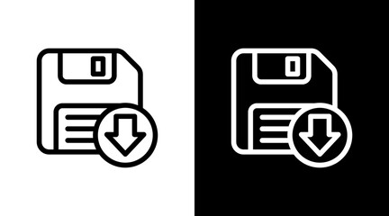 Save With Icon Set Design