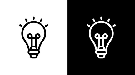 Lightbulb With Icon Set Design © Vinchi