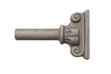 Architectural stone rod with classical scrollwork ornament