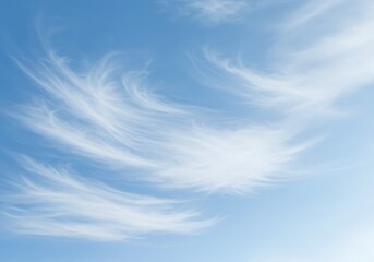 Wispy clouds against a vibrant blue sky natural atmospheric background