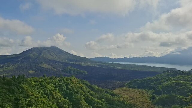 Scenic view of Mountain and Lake 