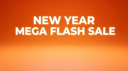 New Year Mega Flash Sale Promotional Banner.