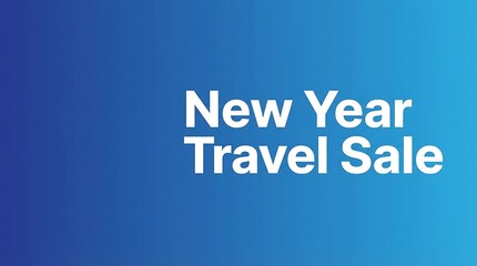 New Year Travel Sale Promotion Banner.