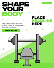 
Clear Wellness Lifestyle poster Layout, For fitness spa, health center, yoga class.