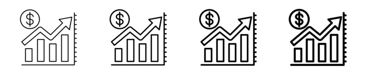 Rapid Revenue  Icon Set Different Style Collection