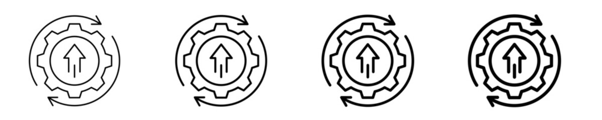 Fast Progress Arrows  Icon Set Different Style Collection