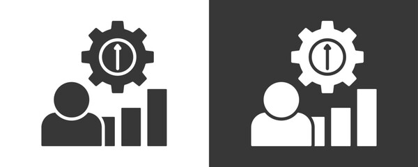 Development Icon Set Vector Collection Isolated In Black And White