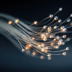 Abstract Light Trails in Motion Creating a Dynamic Visual Effect